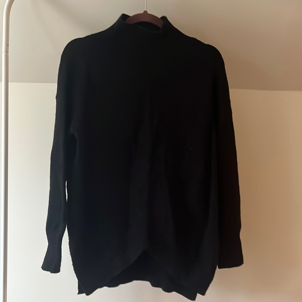 Maeve Black Turtleneck Sweater
